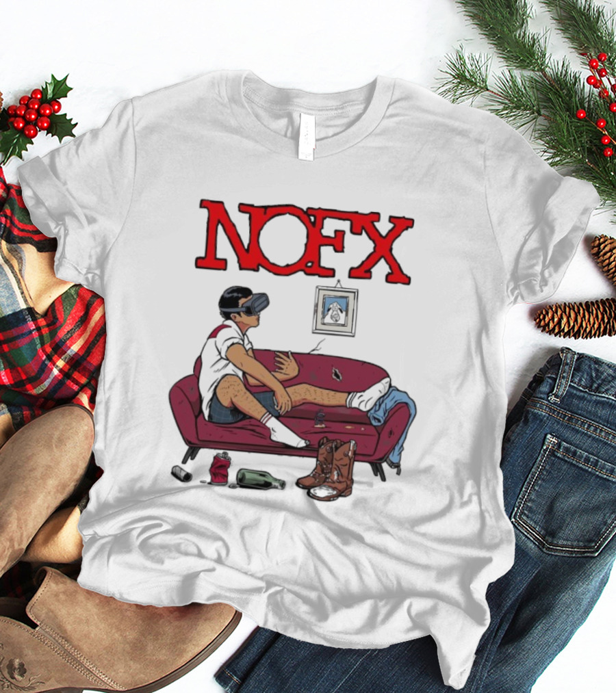 NOFX Virtual Reality Couch Boots T-Shirt