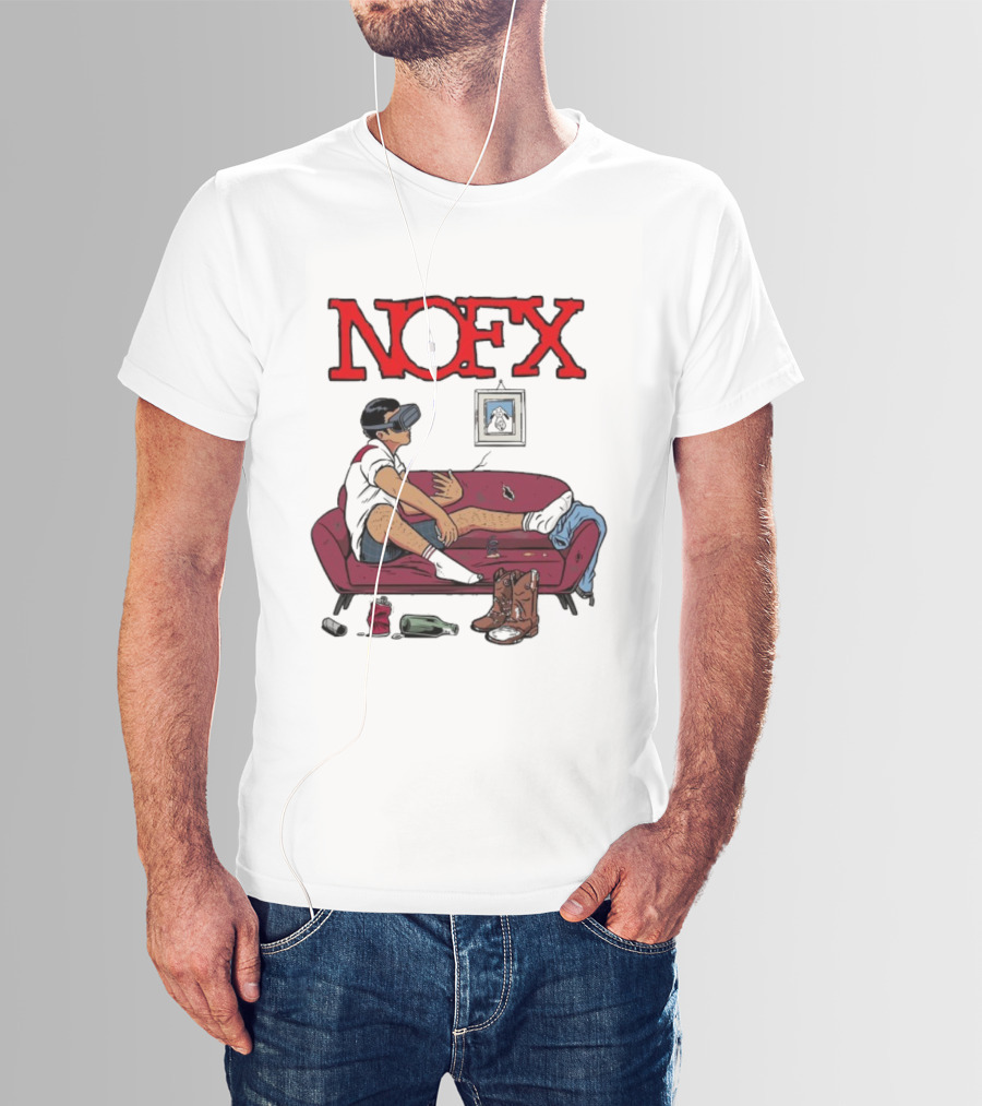 NOFX Virtual Reality Couch Boots T-Shirt