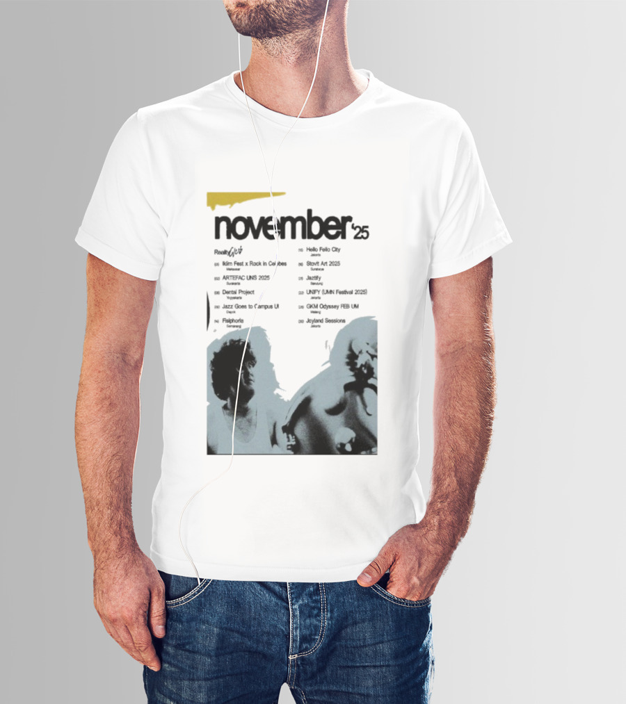 Reality Club November 2025 Jakarta Palace Bandung Surabaya Lampung Semarang Jogja Medan Makassar Padang T-Shirt