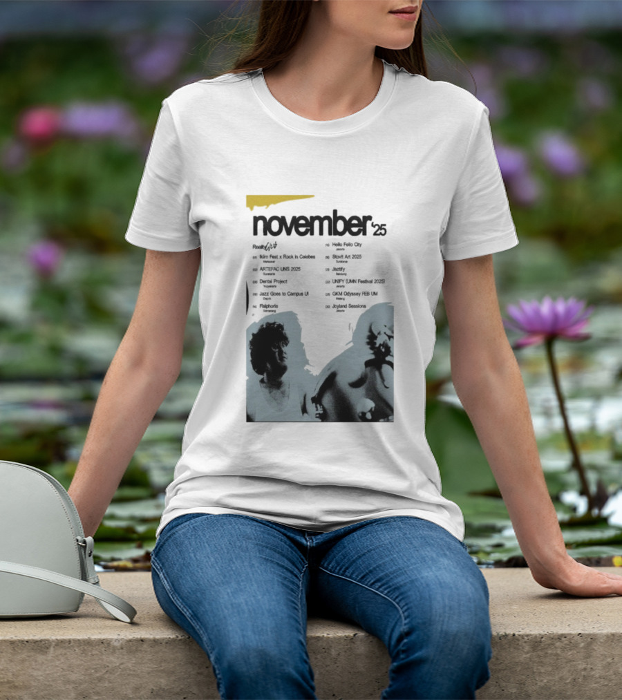 Reality Club November 2025 Jakarta Palace Bandung Surabaya Lampung Semarang Jogja Medan Makassar Padang T-Shirt