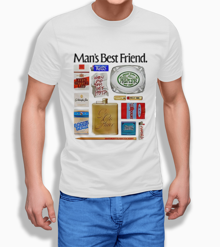 Sabrina Carpenter Man’s Best Friend 2025 Tour Go Juice Agajr Badge Never Getting Laid T-Shirt