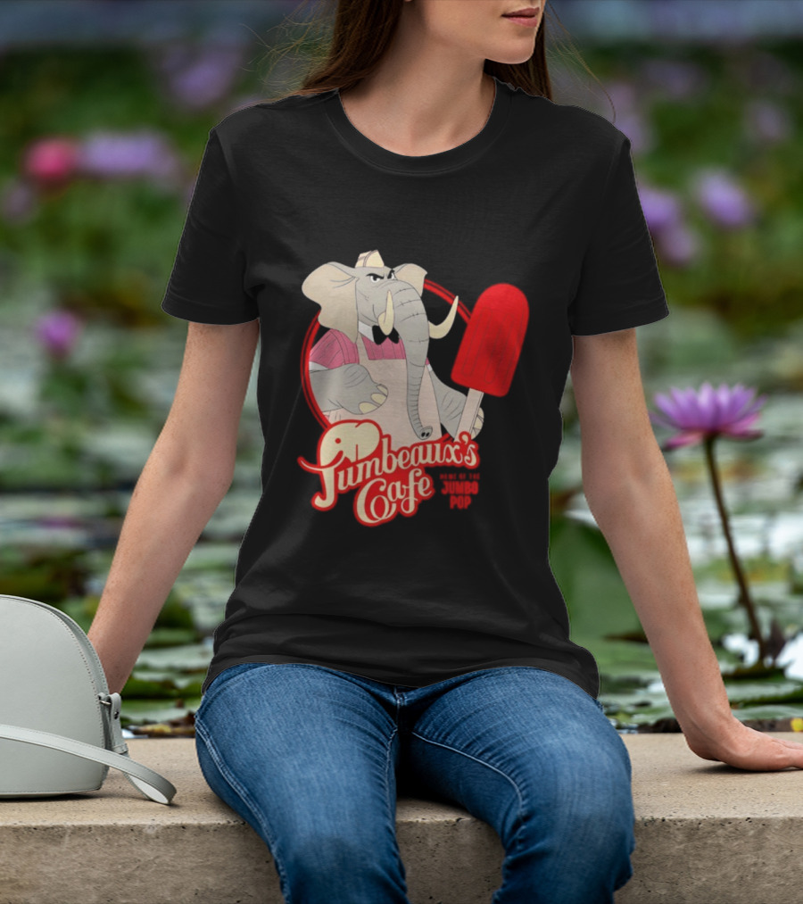 Disney Zootopia Jumbeaux’s Cafe Elephant Character Holding Ice Pop T-Shirt