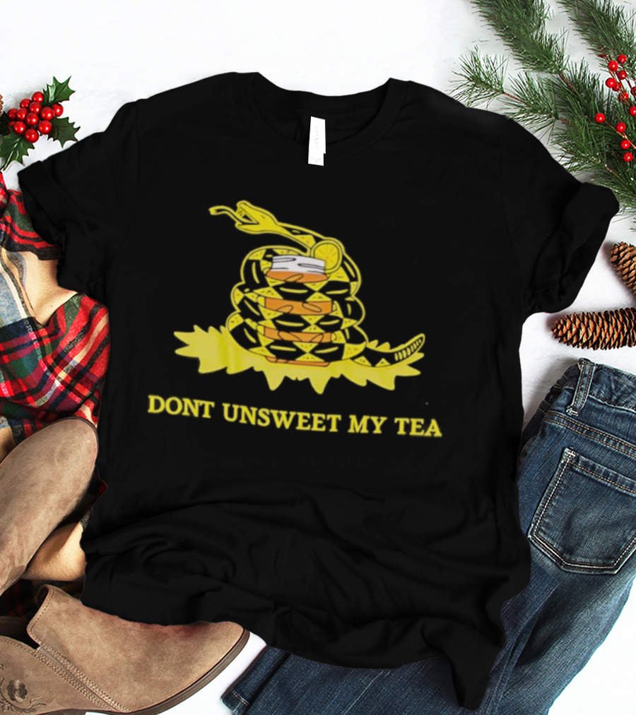 Don’t Unsweet My Tea Gadsden Flag Snake With Lemon And Orange Slices T-Shirt