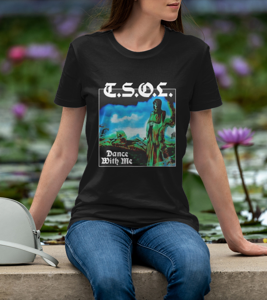 T.S.O.L. Dance With Me Album Art Cemetery Scene T-Shirt