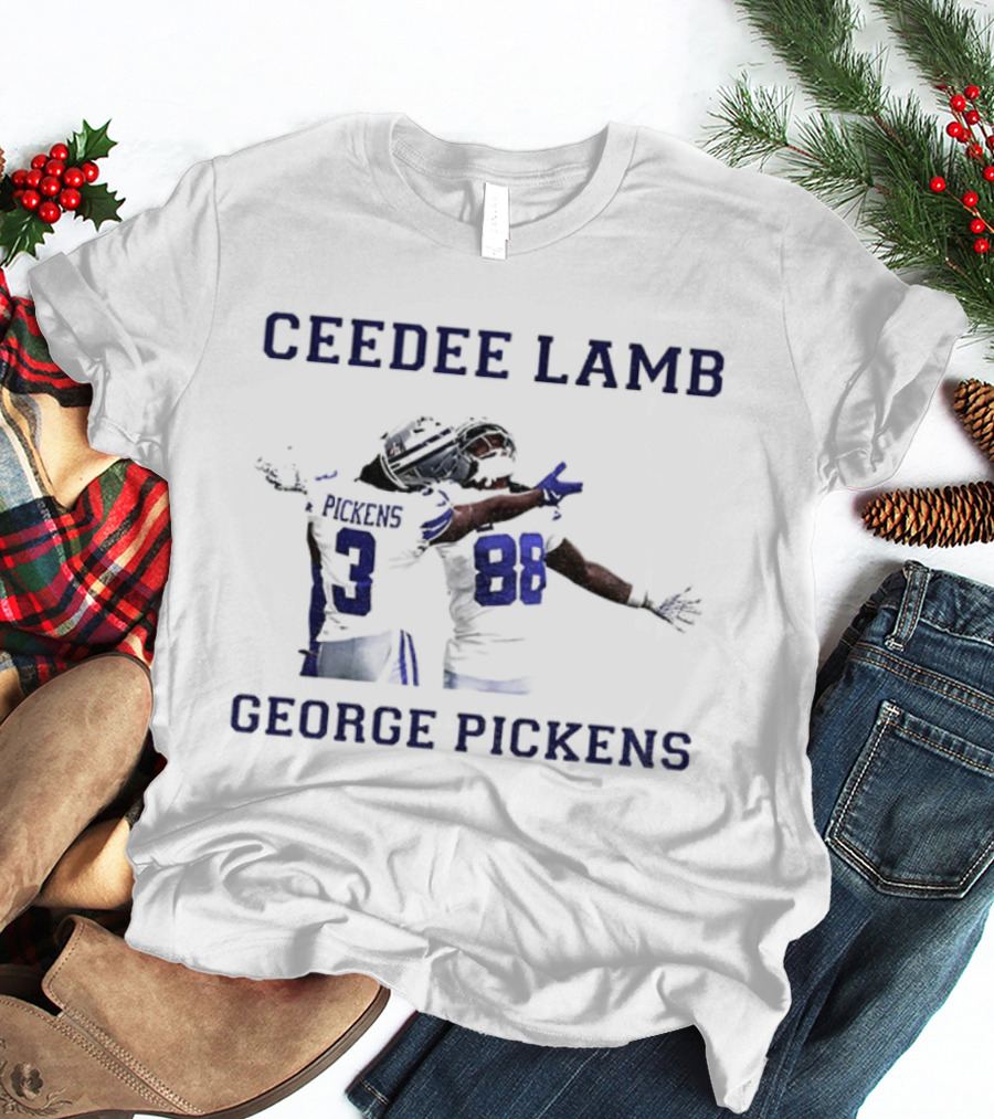 CeeDee Lamb George Pickens Dallas Cowboys NFL Football 2025 Vintage T-Shirt