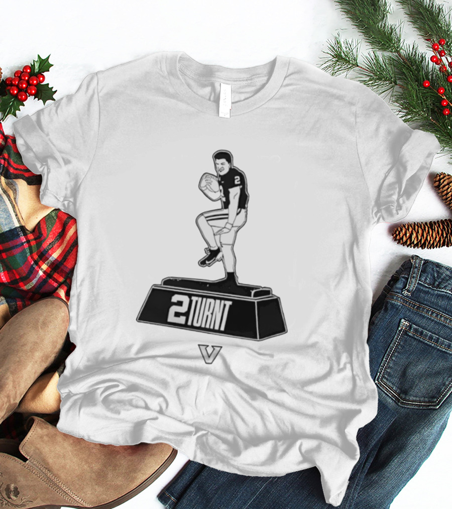 2Turnt Football Diego Pavia Heisman Trophy Design T-Shirt