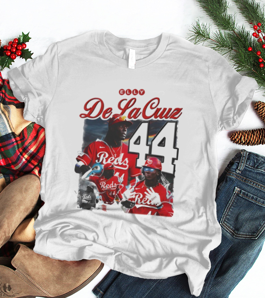 De La Cruz 44 Reds Vintage Style Electricidad Sports Icon T-Shirt