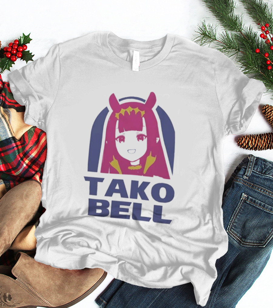 Hololive En Ina Tako Bell Logo Parody T-Shirt