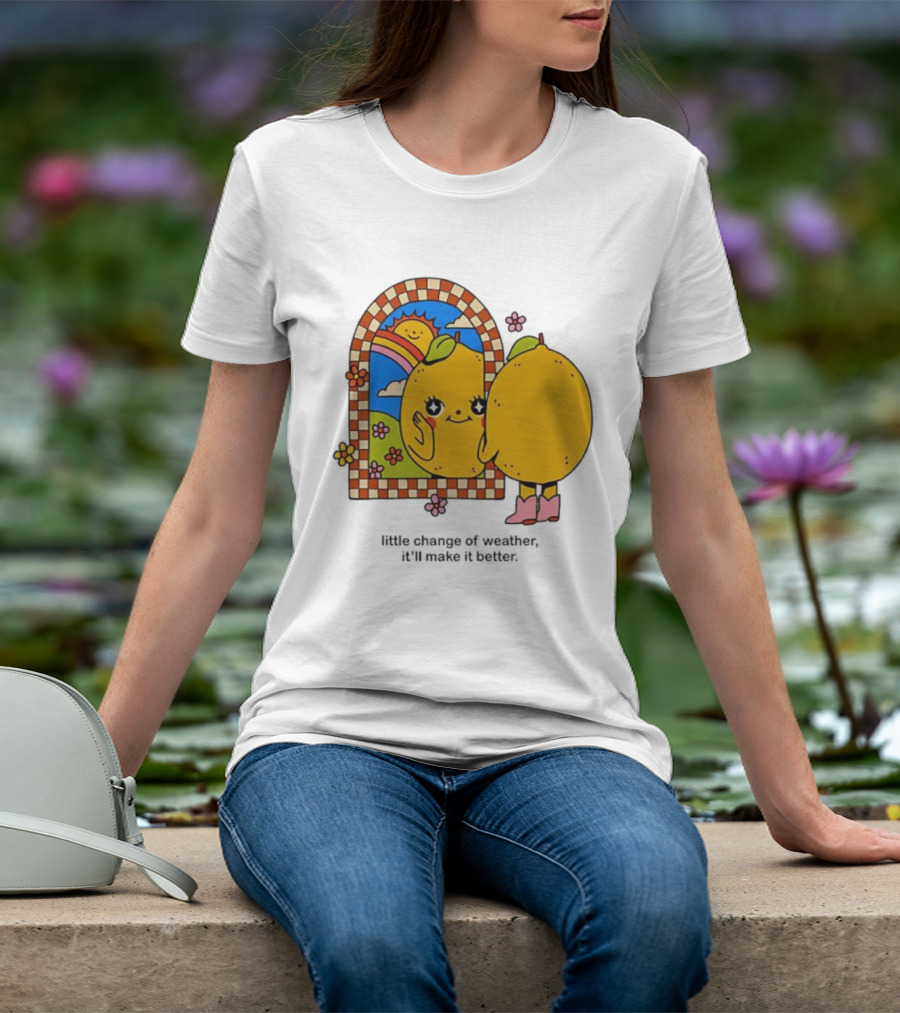 Maren Morris Lemon Little Change Of Weather Sunflower Mirror Boots T-Shirt