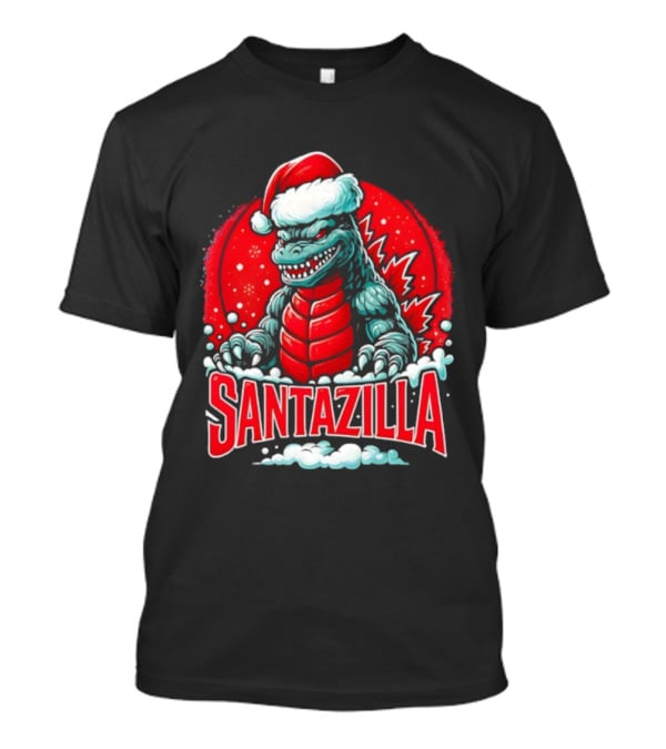 Santazilla Godzilla Christmas Monster Ornament Holiday Fun T-Shirt