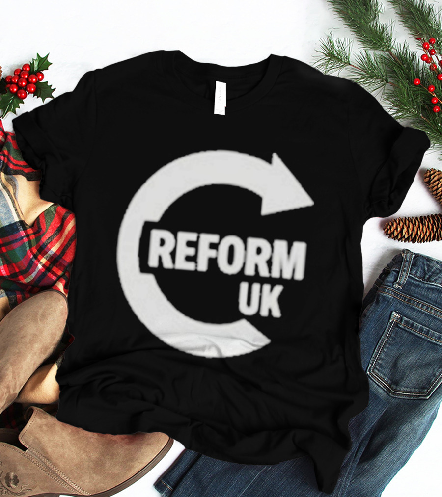 Reform UK Paul Doyle Political Symbol Arrow Circular Icon T-Shirt