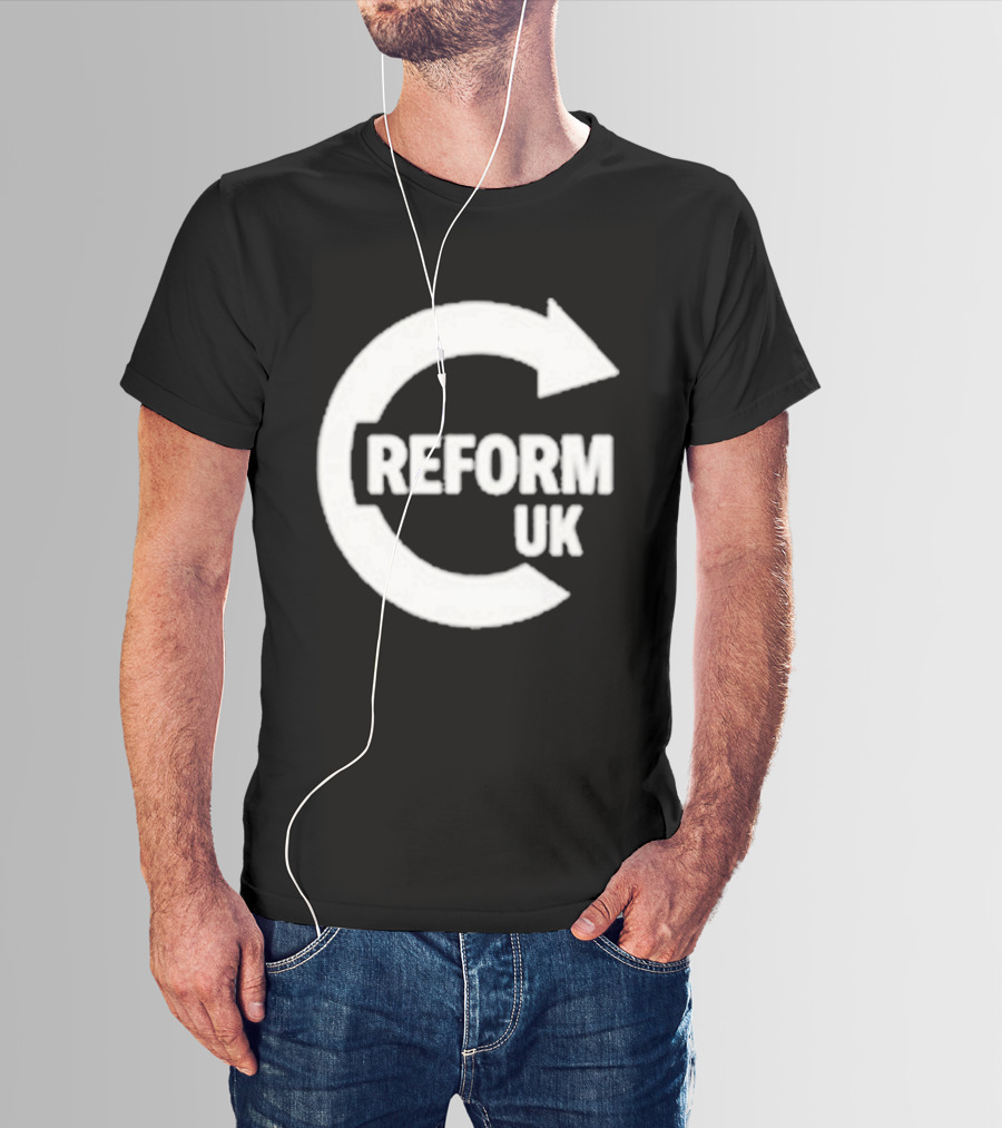 Reform UK Paul Doyle Political Symbol Arrow Circular Icon T-Shirt