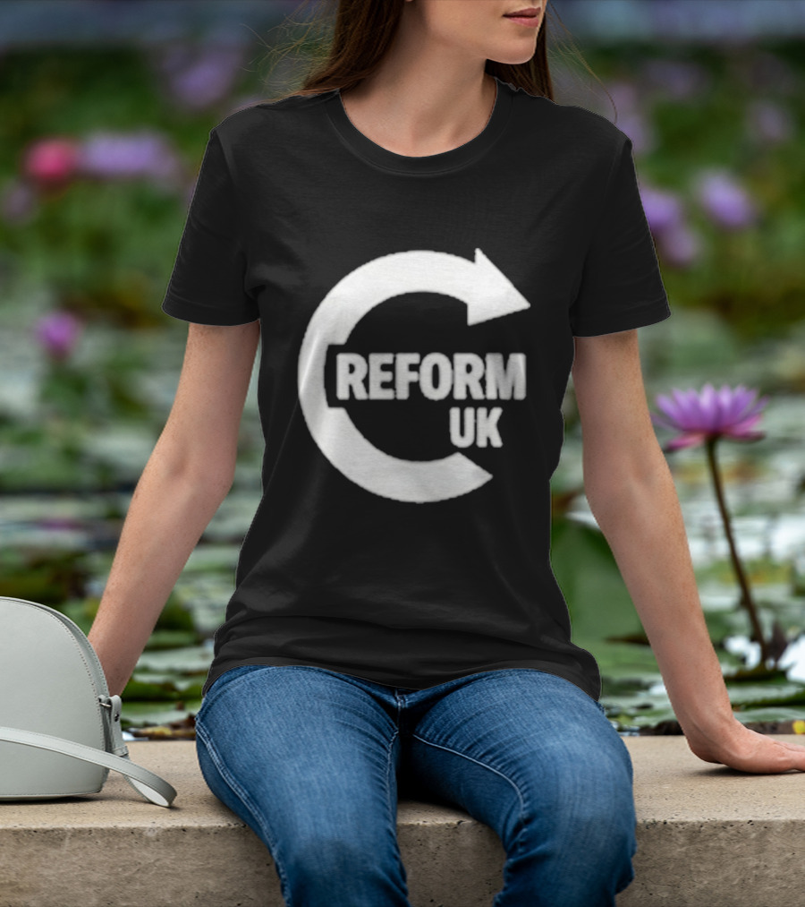 Reform UK Paul Doyle Political Symbol Arrow Circular Icon T-Shirt