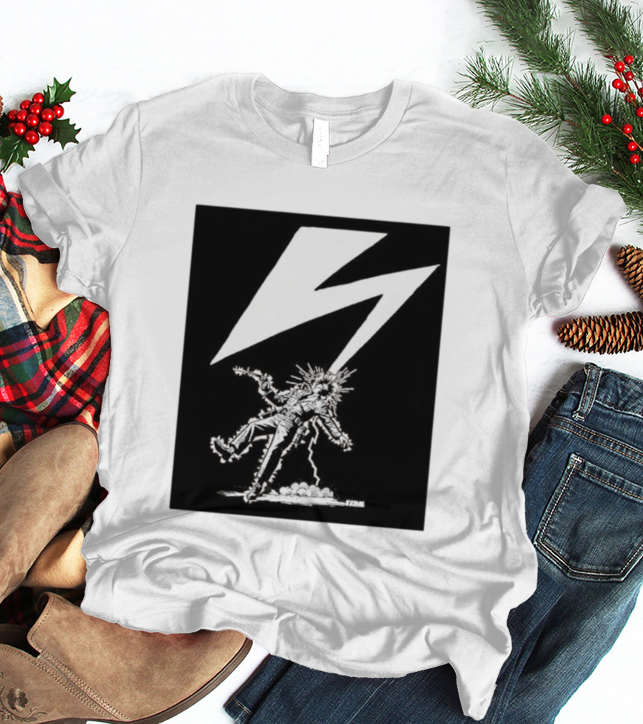 Krime Babylon Lightning Bolt Struck Punk Figures Compilation T-Shirt