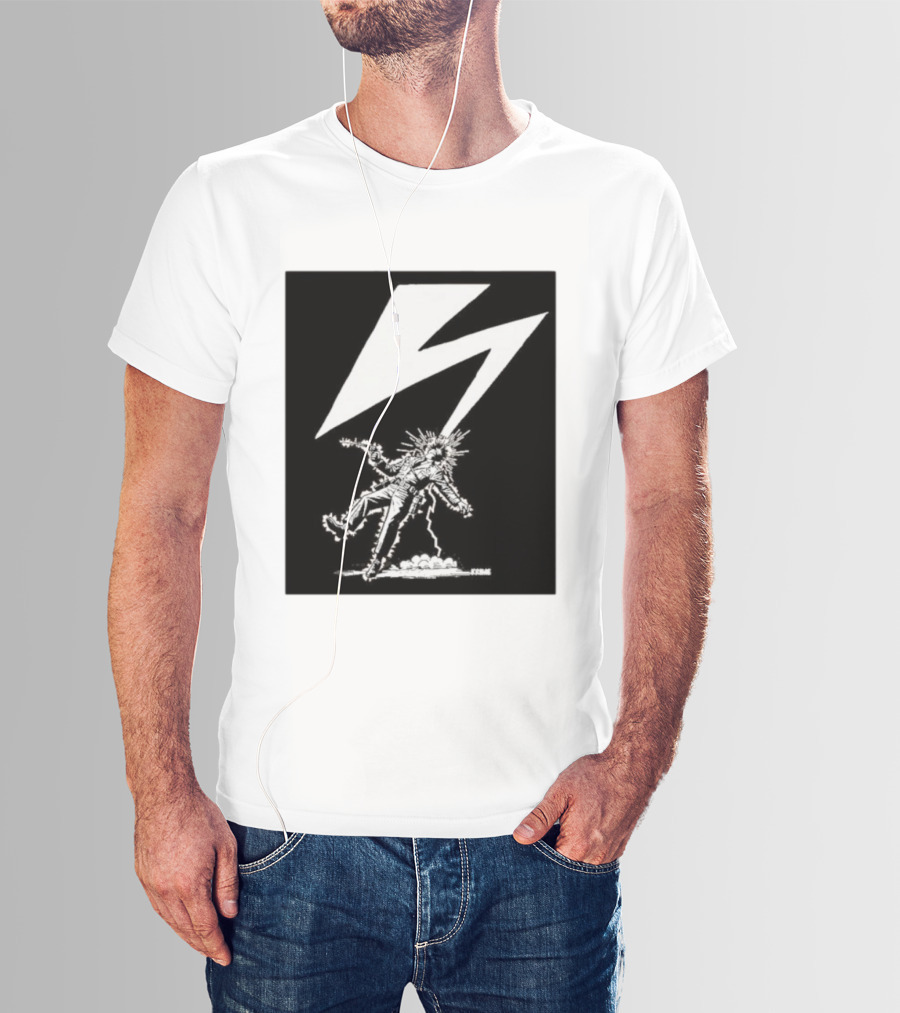 Krime Babylon Lightning Bolt Struck Punk Figures Compilation T-Shirt