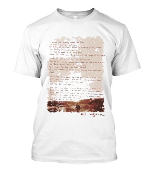 Charles Wesley Godwin Lyrics All Again Vintage Rustic Style T-Shirt
