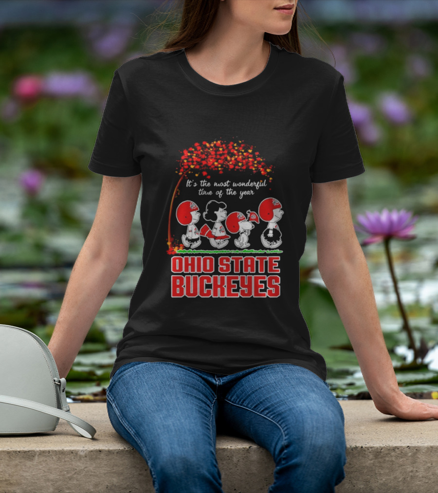 It's The Most Wonderful Time Peanuts Ohio State Buckeyes T-Shirt
