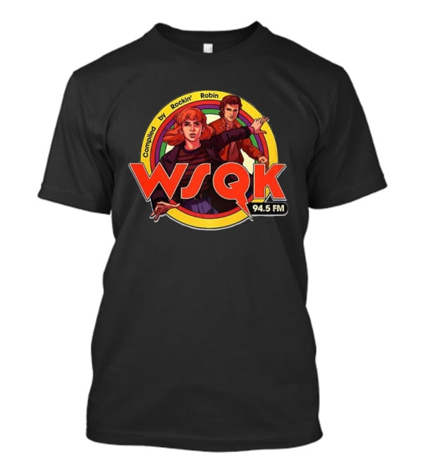 WSQK 94.5 FM Compiled By Rockin’ Robin Retro Style T-Shirt