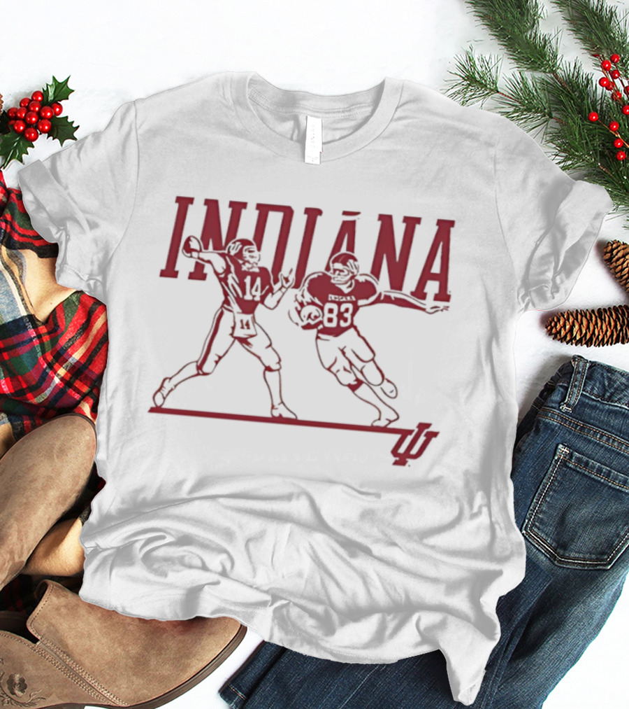 Indiana Football 1983 Players Number 14 And 83 T-Shirt