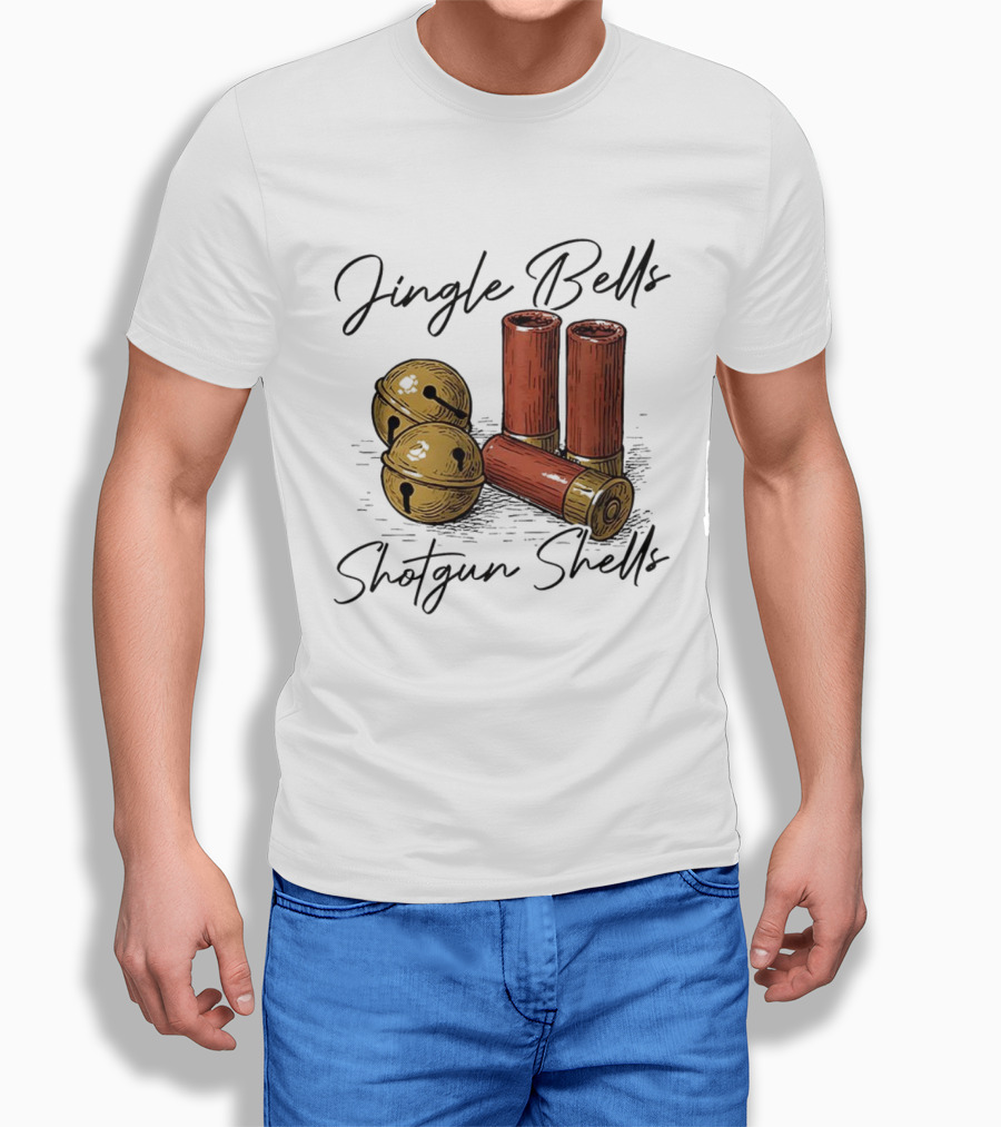 Jingle Bells Shotgun Shells Christmas T-Shirt