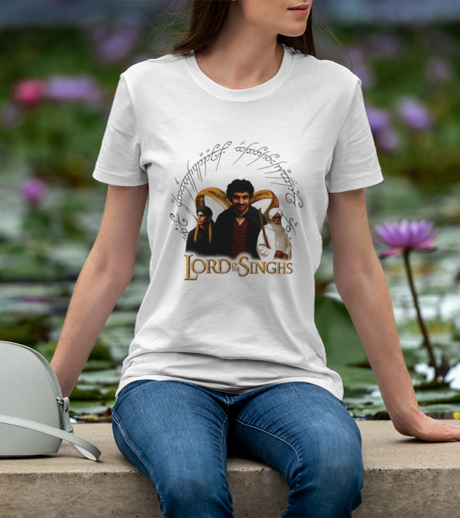 Lord Of The Singhs Fellowship Characters Parody T-Shirt