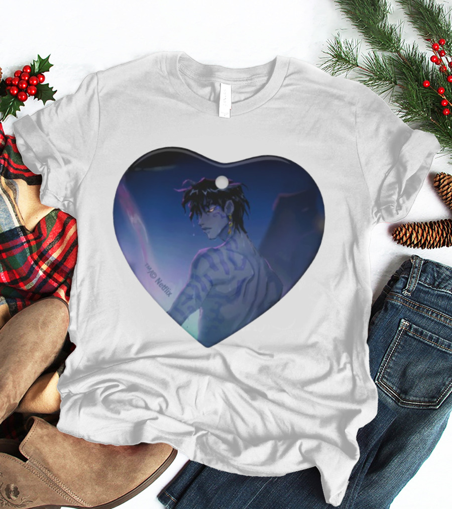 Netflix KPop Demon Hunters Jinu Ornament Anime Character Portrait T-Shirt