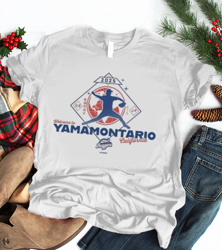 Welcome To Yamamontario California 2025 US JP Baseball Silhouette T-Shirt