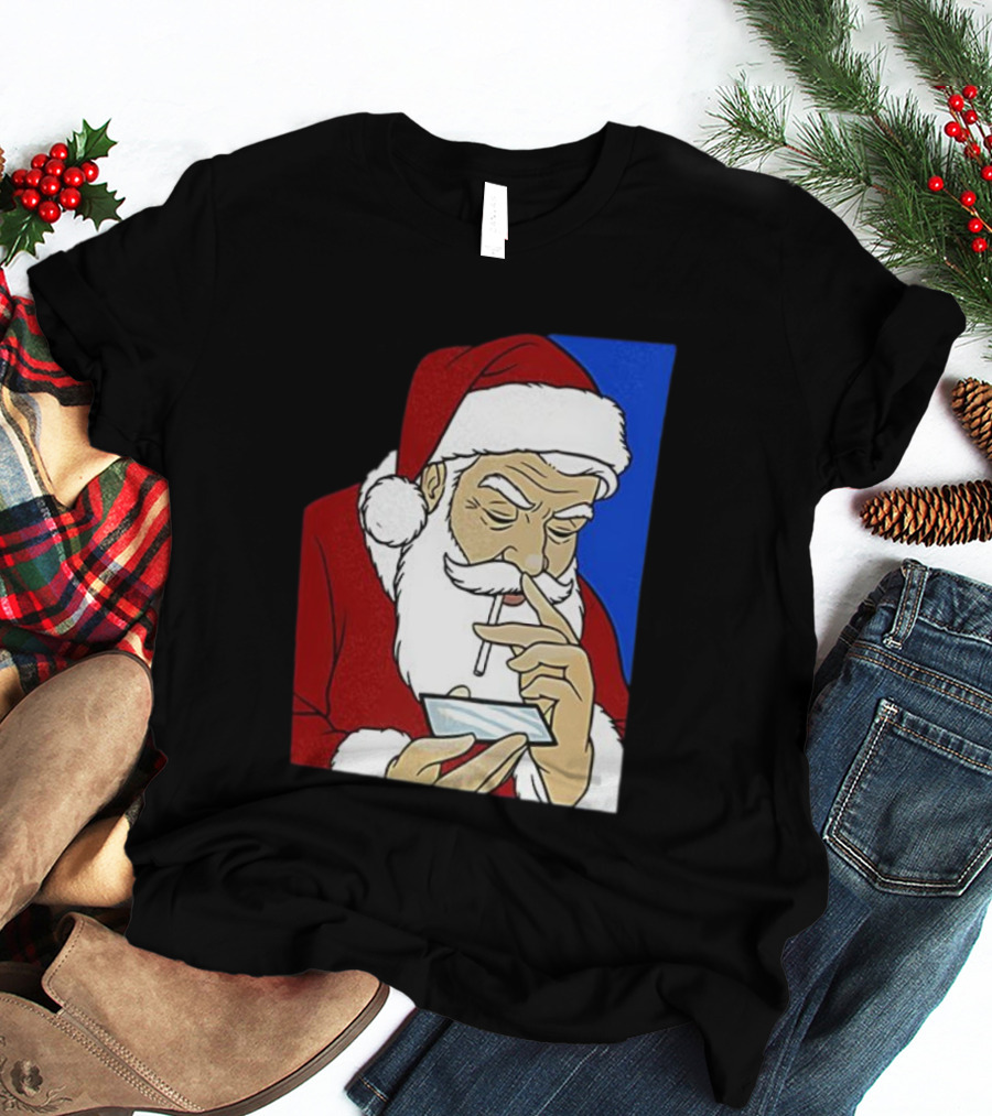 Coke Santa Naughty List Christmas Meme T-Shirt