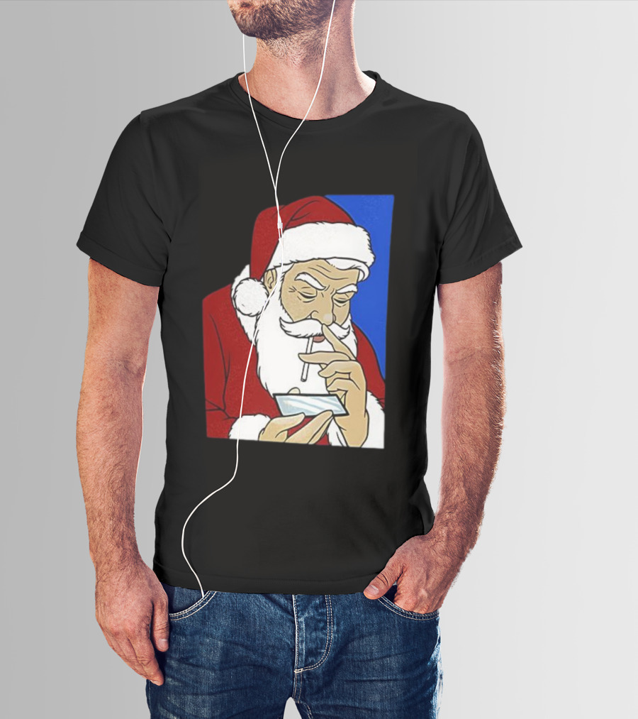 Coke Santa Naughty List Christmas Meme T-Shirt