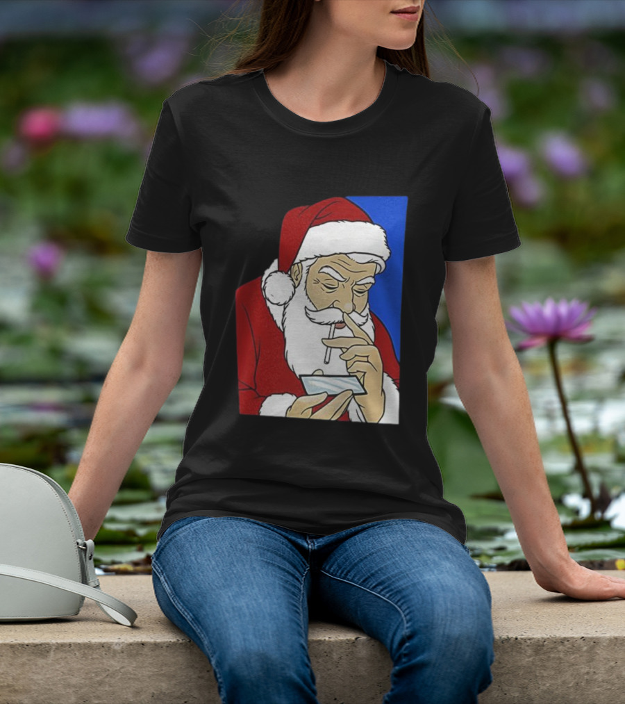 Coke Santa Naughty List Christmas Meme T-Shirt
