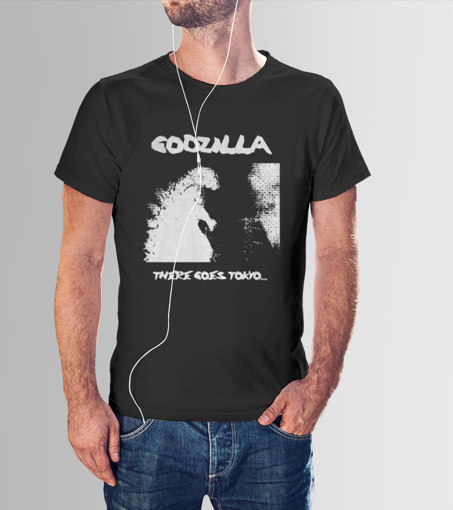 Godzilla There Goes Tokyo Retro Style Vintage Design T-Shirt