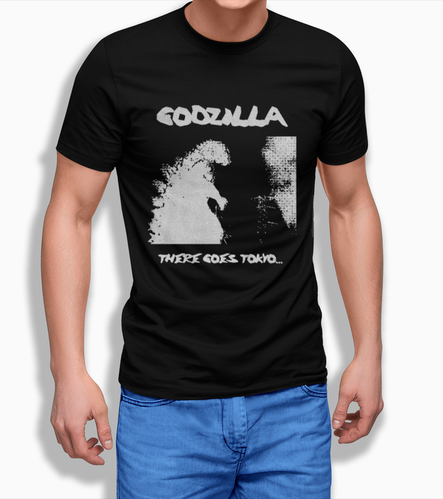 Godzilla There Goes Tokyo Retro Style Vintage Design T-Shirt