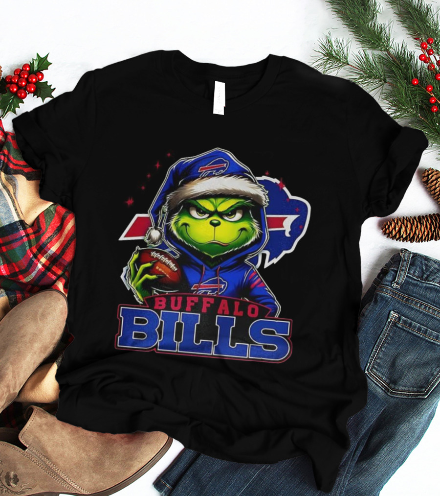 Grinch Buffalo Bills NFL Christmas Fan Favorite Holiday Edition T-Shirt