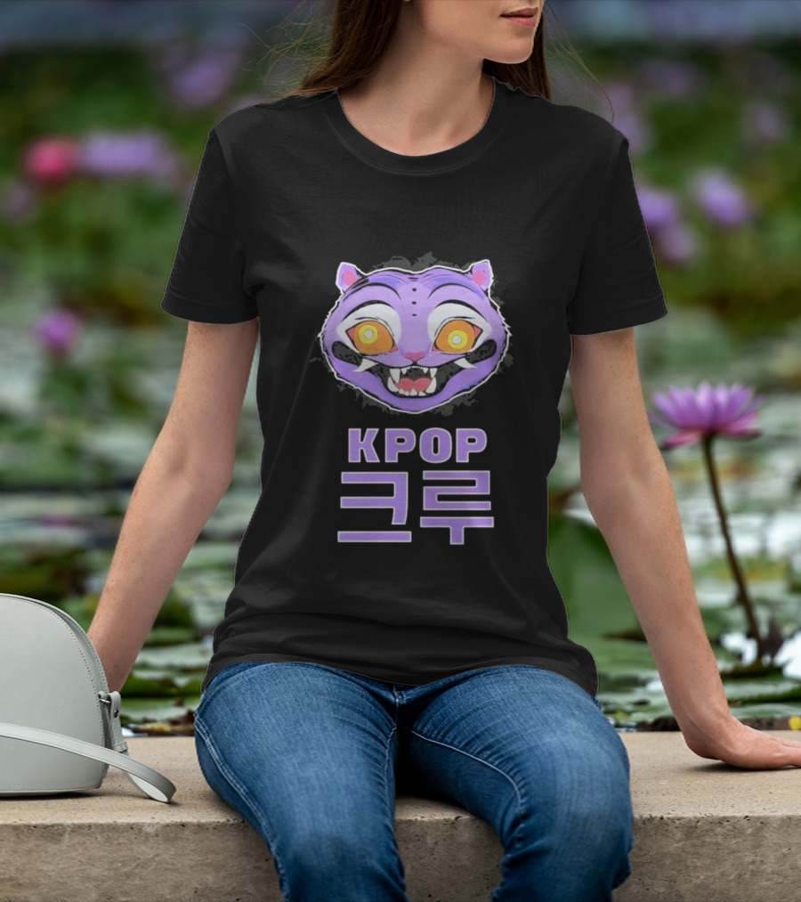 KPOP Krewe Derpy Tiger Demon Hunters T-Shirt