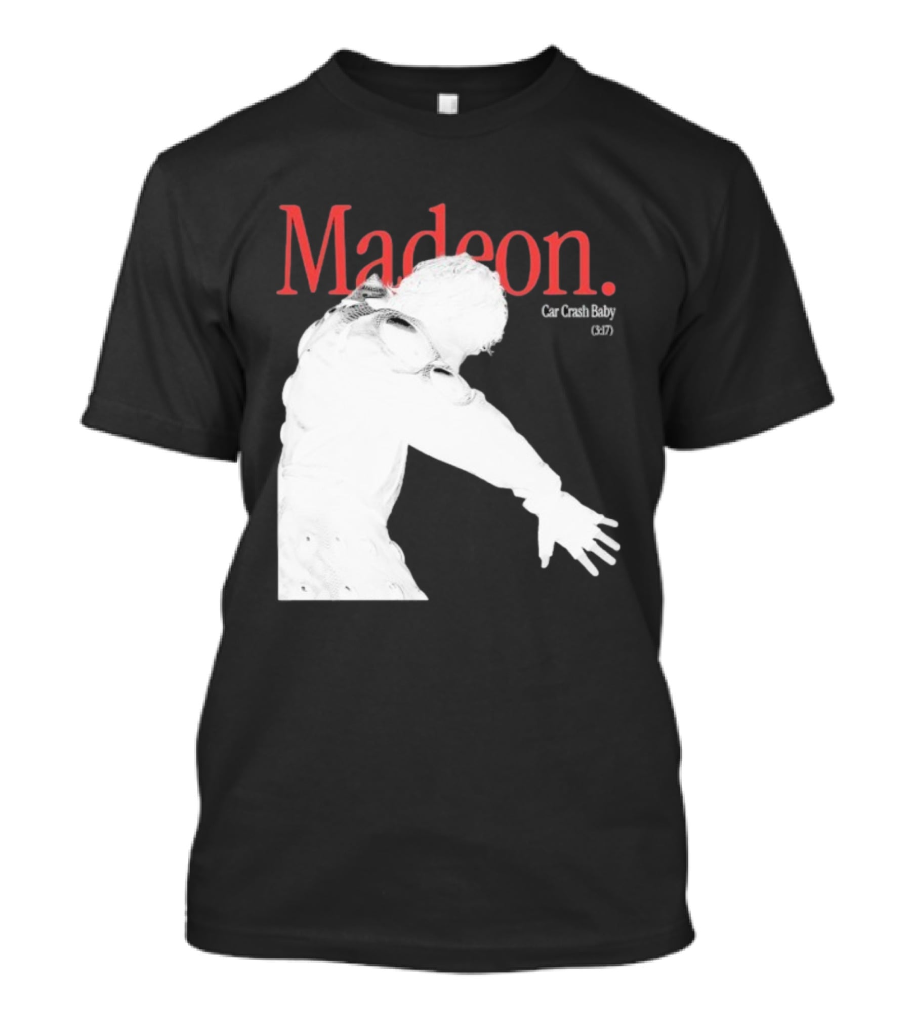 Madeon Car Crash Baby 607 White Silhouette T-Shirt