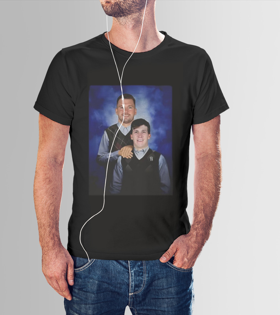 Austin Reaves Luka Doncic Step Brothers Basketball Meme Portrait T-Shirt