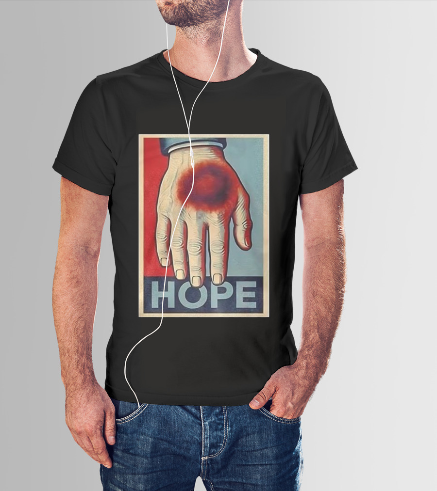 Donald Trump Bruised Hand Hope Style Artwork T-Shirt