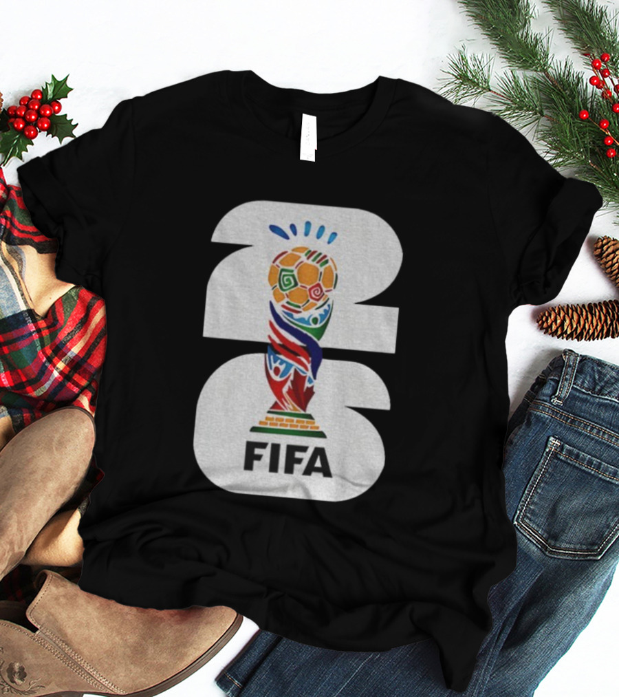FIFA World Cup 2026 Trophy Emblem Iconic Soccer Championship Symbol T-Shirt
