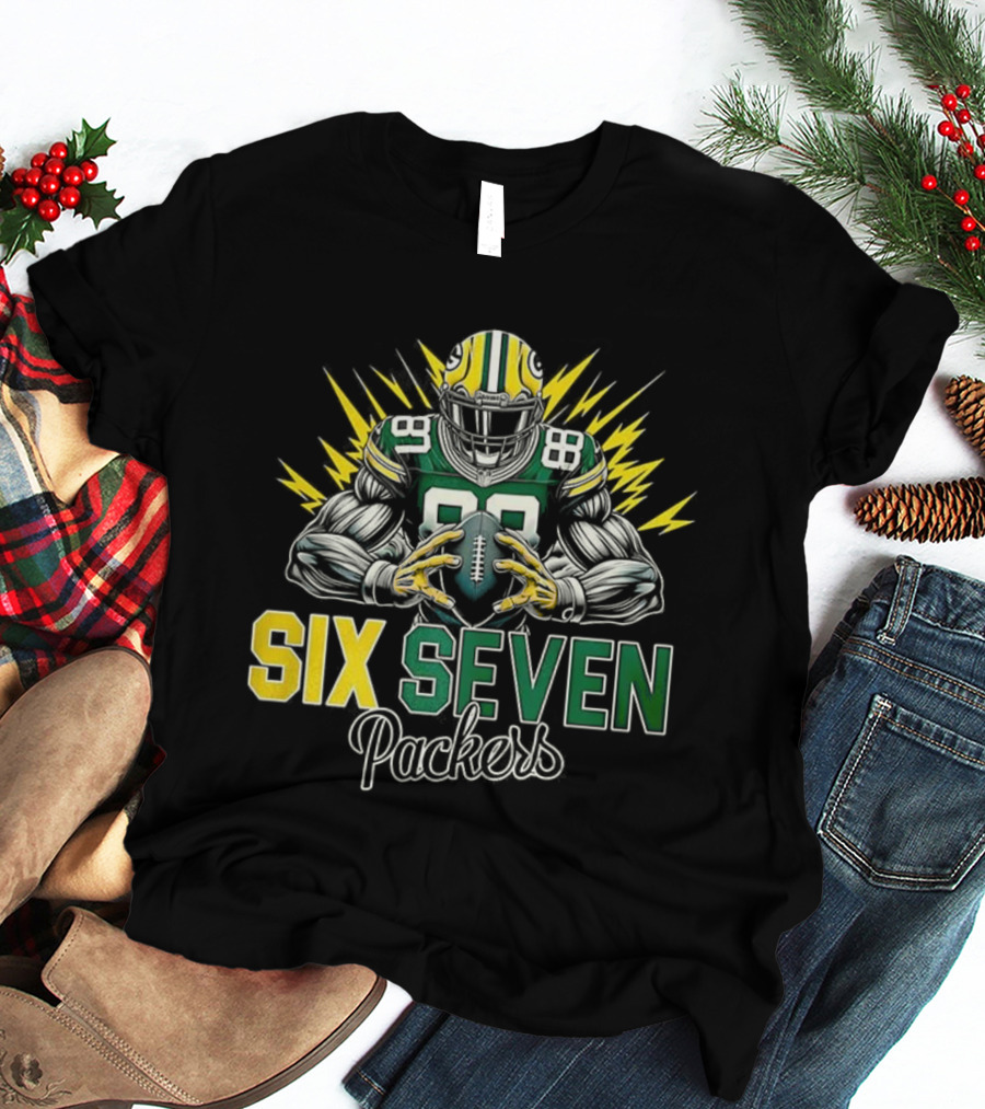 Green Bay Packers Six Seven Football Player Packers T-Shirt