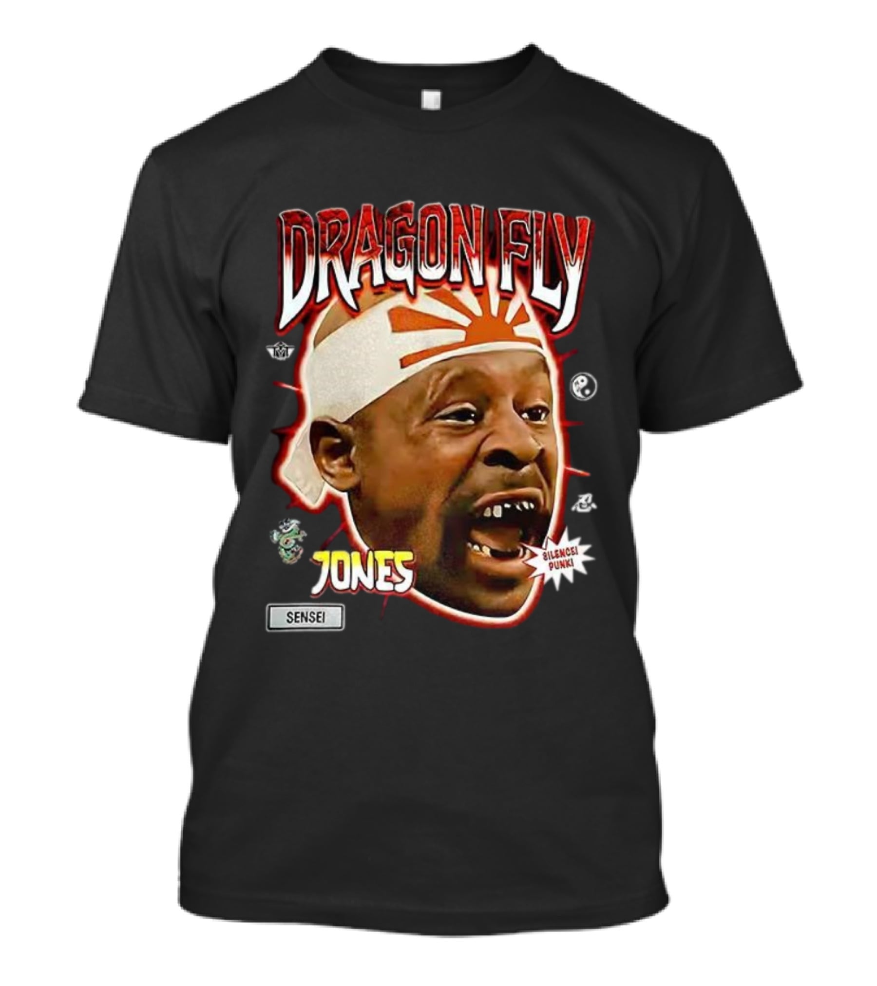 Martin Lawrence Dragon Fly Jones Big Head Silencio Punk Sensei T-Shirt