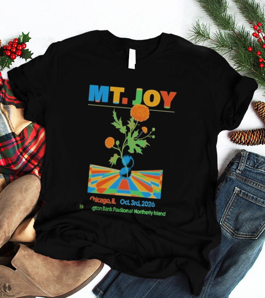 MT. JOY Chicago IL Oct 3 2026 Huntington Bank Pavilion Northerly Island T-Shirt