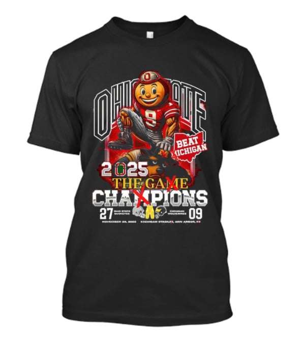 Ohio State Beat Michigan 2025 The Game Champions T-Shirt