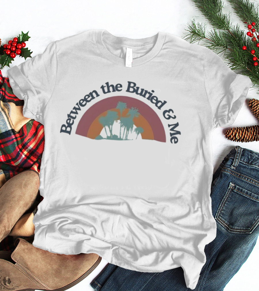 Between The Buried & Me Retro Rainbow Desert Silhouette T-Shirt
