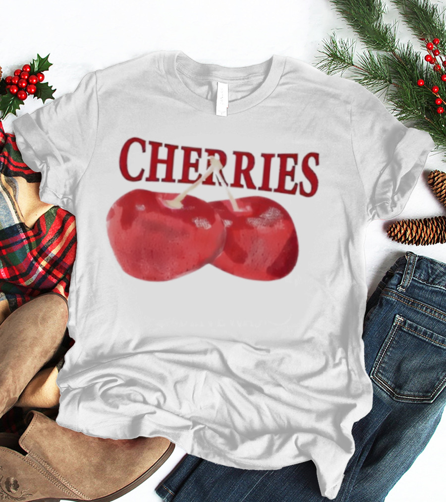Cherry Daddy Issues Cherries Double Fruit Image T-Shirt