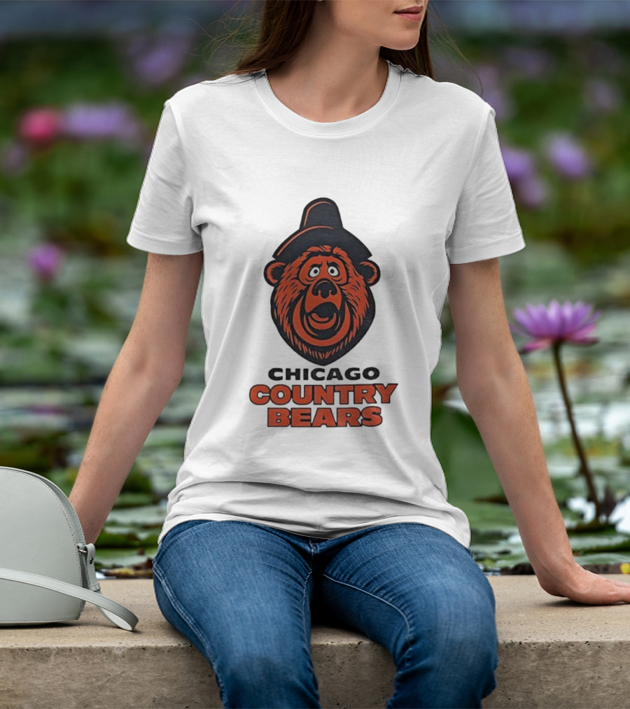 Chicago Country Bears Vintage Inspired Sports Logo T-Shirt