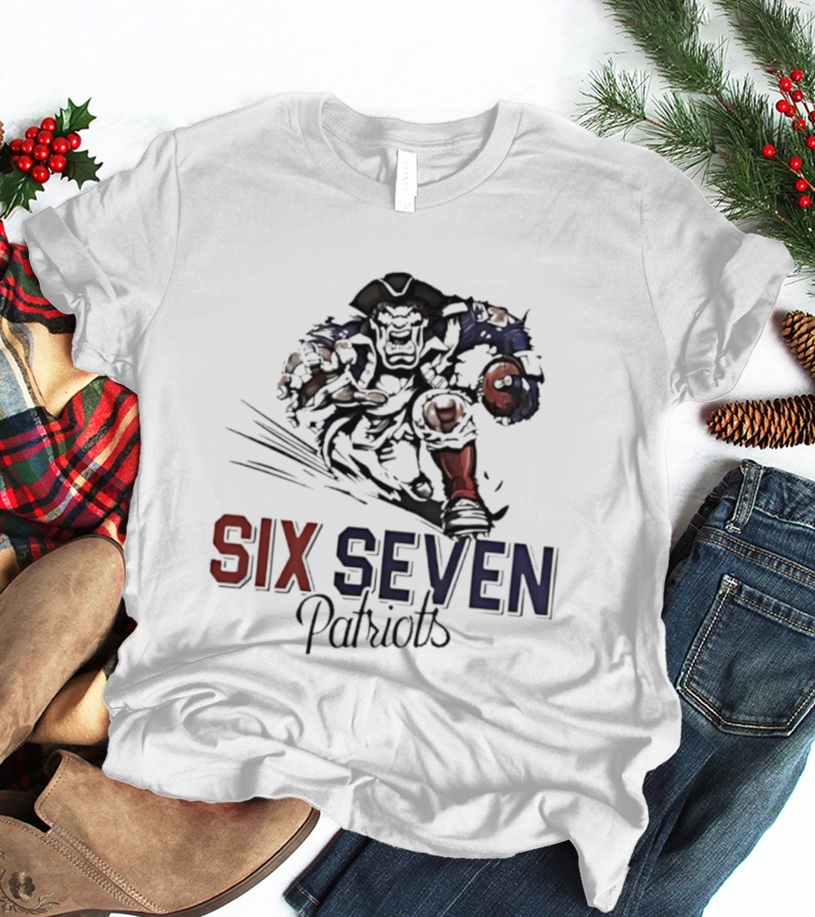 Six Seven Patriots Mascot New England T-Shirt