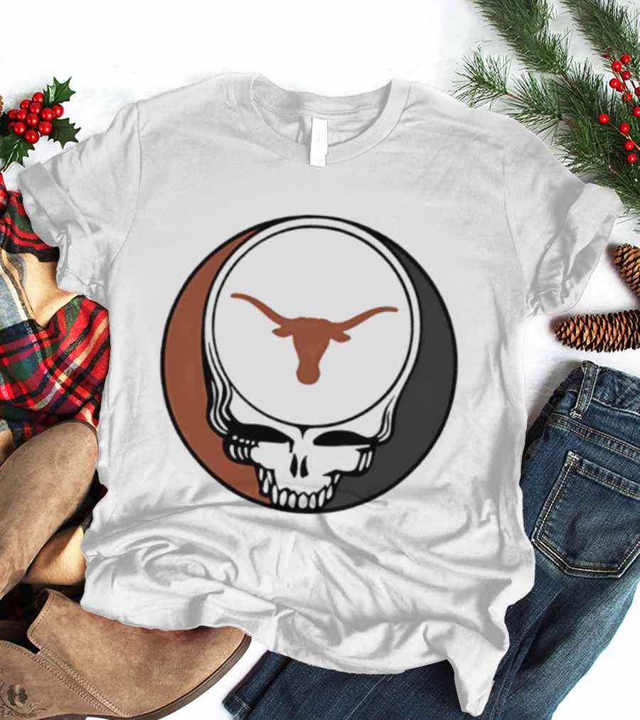 University Of Texas Longhorns Grateful Dead Skull Emblem T-Shirt