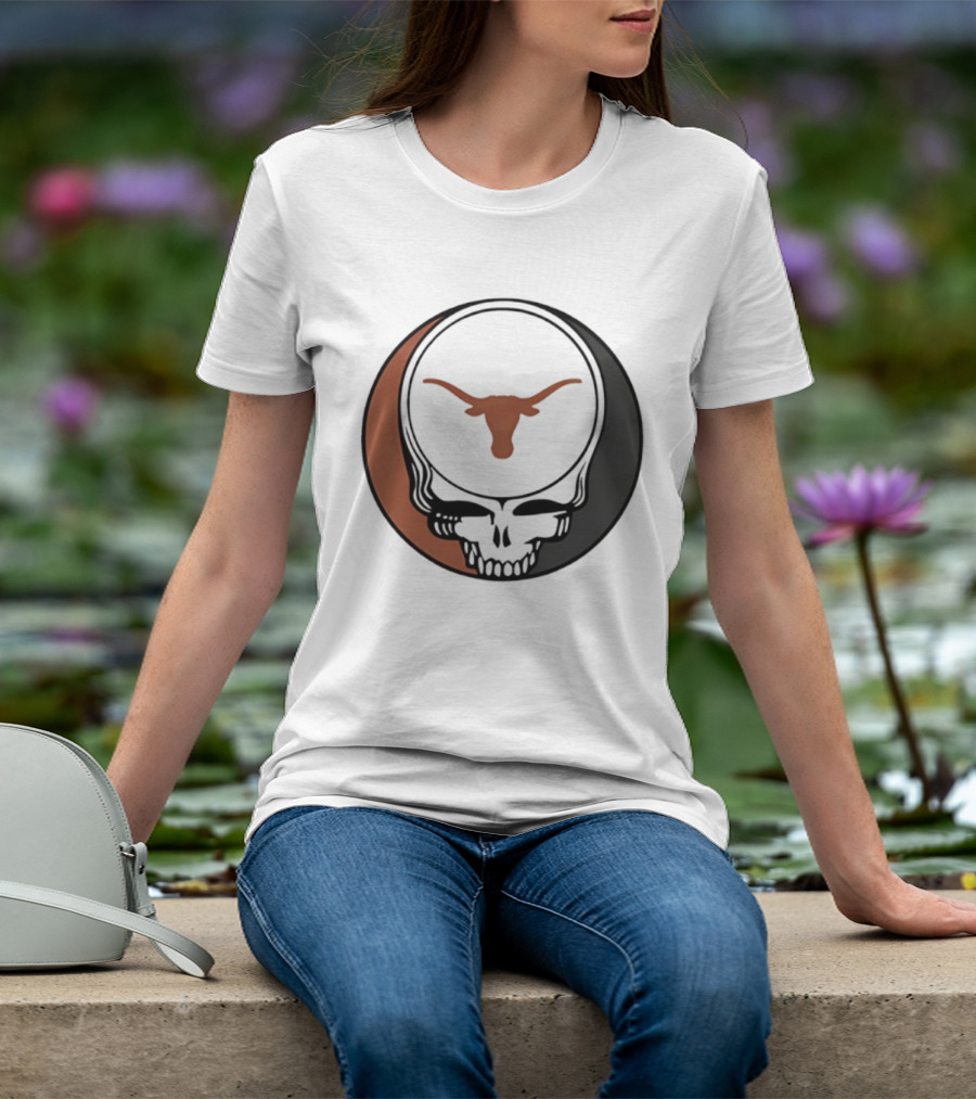 University Of Texas Longhorns Grateful Dead Skull Emblem T-Shirt