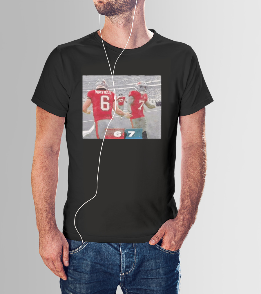 Tampa Bay Mayfield 6 And 7 Football Celebration T-Shirt