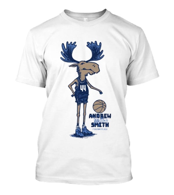Andrew Smith Butler 44 Moose Basketball Player T-Shirt